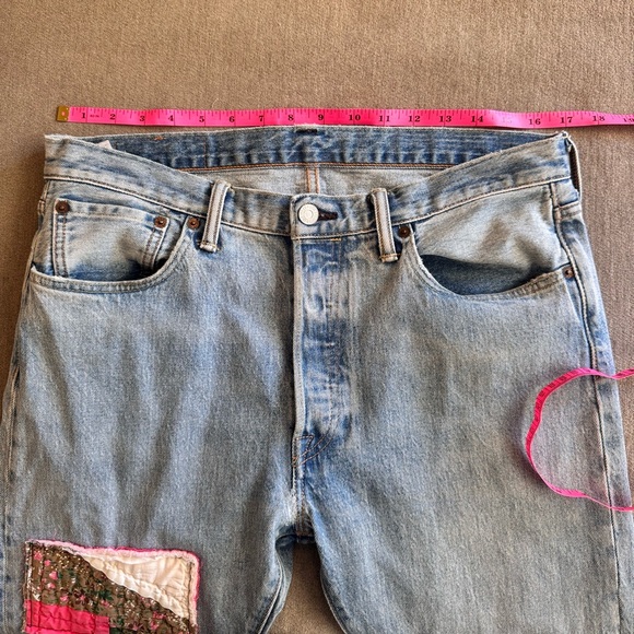 Vintage Levi’s 501 Quilt Patchwork Jeans - Picture 5 of 8